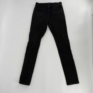 Banana Republic Black Denim High Rise Skinny Jeans Size 25 Women's
